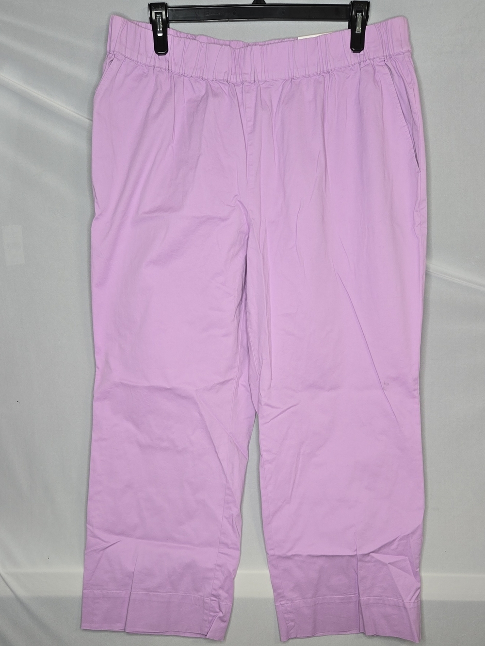 On 34th Lilac Elastic Waist Straight Ankle High Rise Chino Pants 2X Plus NWImper